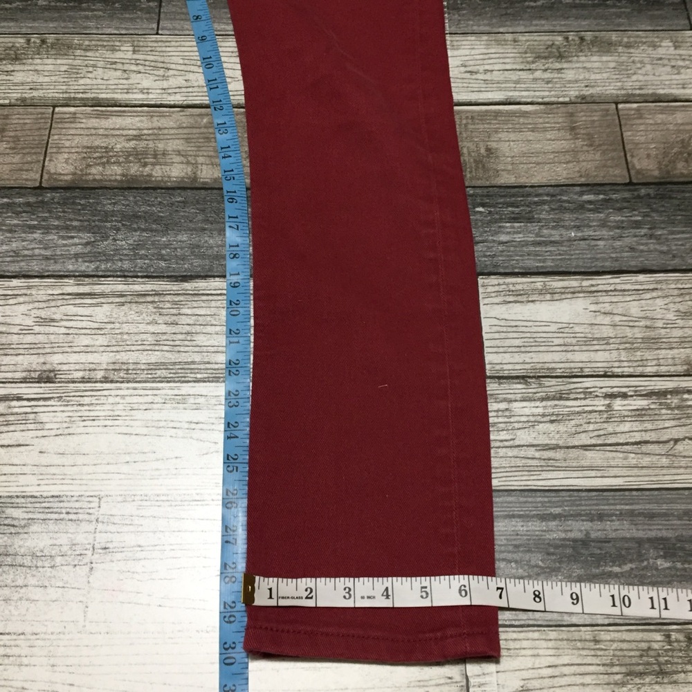 Levi’s 511 Slim Jeans Men’s 29x32 Red Denim Stretch Casual - Picture 3 of 10